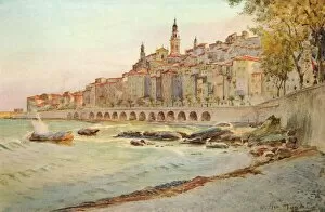 Walter Gallery: Mentone, from Garavan, c1910, (1912). Artist: Walter Frederick Roofe Tyndale