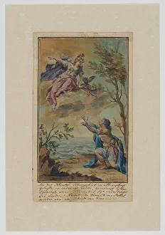 Arms Out Prints: Mentor says goodbye to Telemachus, 1719-1775. Creator: Ruik Keyert