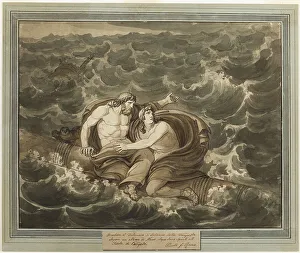Mentor and Telemachus, Having Survived the Storm, Are Spirited to the Island of Calypso... 1808. Creator: Bartolomeo Pinelli