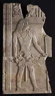 Mentuemhat as Priest with Staff and Scepter, c. 667-647 BC. Creator: Unknown