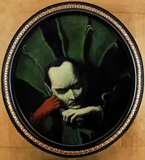 Forehead Prints: Mephisto, 1893. Creator: Feliks Jablczynski
