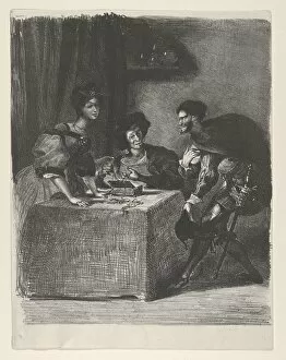 C Motte Co Gallery: Mephistopheles presents himself to Martha (Goethe, Faust), 1825-27. 1825-27