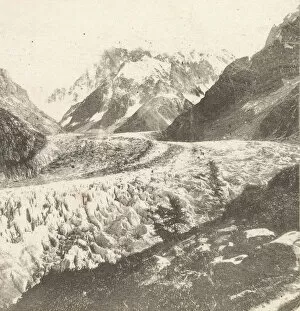 Calotype Negative Collection: Mer de Glace from Montanvert, 1852. 1852. Creator: William Henry Fox Talbot