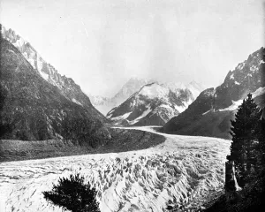 John L John Lawson Prints: The Mer De Glace, Switzerland, 1893. Artist: John L Stoddard
