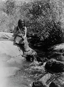 Creek Prints: On the Merced-Southern Miwok, c1924. Creator: Edward Sheriff Curtis
