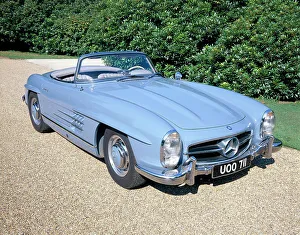 Mercedes Prints: Mercedes 300SL Roadster, c1960