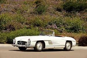 Mercedes Benz 300 Sl Roadster 1958 Prints: Mercedes Benz 300 SL roadster 1958. Artist: Simon Clay