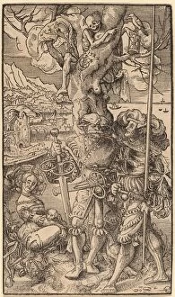 Two Mercenaries and a Woman, 1524. Creator: Urs Graf