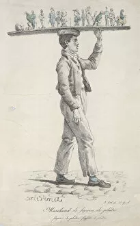 Antoine Charles Horace Vernet Collection: Merchant of Plaster Figures, ca. 1822. Creator: Carle Vernet