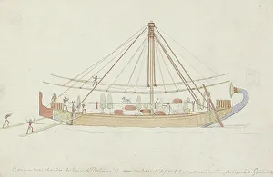 Makare Hatshepsut Prints: Merchant ship from the time of Thotmes III, 1858-1860. Creator: Willem de Famars Testas