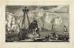 Ranieri Nooms Prints: Merchant Ships, 1643/68. Creator: Reinier Zeeman