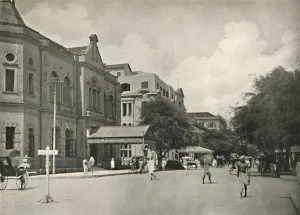 Rowe And Co Prints: Merchant Street, Rangoon, 1900. Creator: Unknown