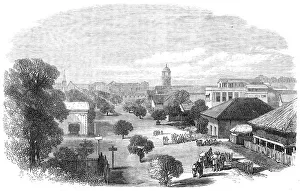 Rangoon Yangon Myanmar Burma Prints: Merchant-Street, Rangoon, British Burmah, 1869. Creator: Unknown