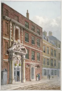 George Shepherd Prints: Merchant Taylors Hall, Threadneedle Street, City of London, 1810