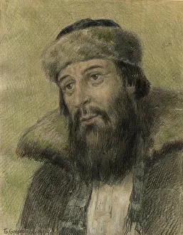 Smirnov Boris Vasilievich Prints: A Merchant Who Sold Beautiful Merchandise
