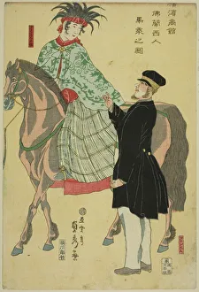 Merchants of Yokohama: French Woman on Horseback (Yokohama shokan)