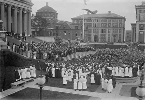 New York United States Of America Prints: Mercier at Columbia University, 1919. Creator: Bain News Service