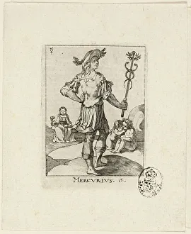Caduceus Prints: Mercurius, plate six from Der VII Planeten, n.d. Creator: Conrad Meyer