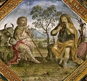 Roman Literature Gallery: Mercury, Argus and Io, 1492-1494. Creator: Pinturicchio, Bernardino (1454-1513)