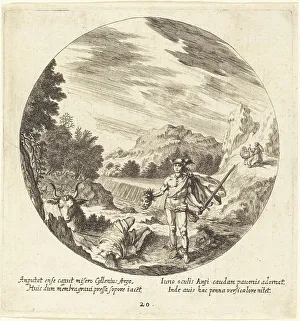 Hermes Prints: Mercury Killing Argus, 1665. Creator: Georg Andreas Wolfgang