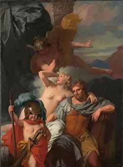 Caduceus Prints: Mercury Ordering Calypso to Release Odysseus, c.1680. Creator: Gerard de Lairesse