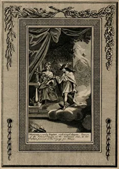 Caduceus Prints: Mercury, sent by Jupiter... late 18th-early 19th century. Creator: Thornton