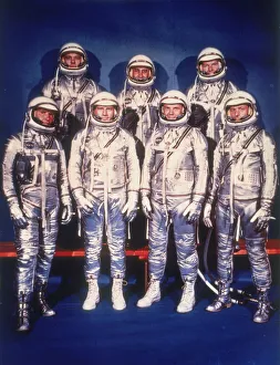 Alan Gallery: The Mercury Seven astronauts, 1959