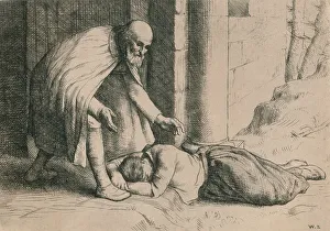 W Strang Prints: Mercy Swoons Before the Gate, c1916. Artist: William Strang