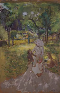 Mere et Enfant au Jardin (Matin Dans Le Verger), 1909-1911. Creator: Edouard Vuillard Mere et Enfant au Jardin (Matin Dans Le Verger), 1909-1911. Creator: Edouard Vuillard