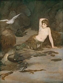 Shore Gallery: The Mermaid, late 19th century, (c1930). Creator: Charles Napier Kennedy