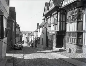 Cobbled Prints: Mermaid Row, Rye, Sussex, c1955. Creator: Arthur Charles Kirby Ware