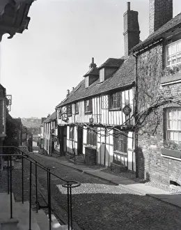 Restaurant Prints: Mermaid Row, Rye, Sussex, c1955. Creator: Arthur Charles Kirby Ware