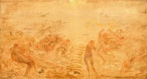 Ziem Felix Prints: Mermaids Under Water, 1874. Creator: Felix Francois Georges Philibert Ziem