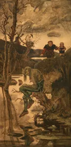 Merman. Artist: Schwaiger, Hanus (1854-1912)
