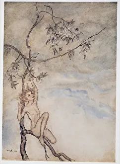 Merrily, merrily shall I live now under the blossom that hangs on the bough, illustration Merrily, merrily shall I live now under the blossom that hangs on the bough, illustration