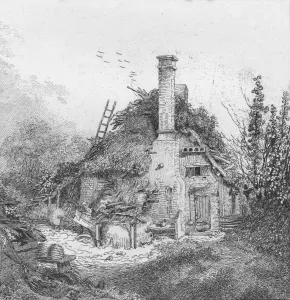 Common Prints: On Merrow Common, Surrey, 1797. Artist: John Thomas Smith