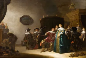 Merry Company Collection: Merry Company, 1633. Artist: Palamedesz, Anthonie (1601-1673)