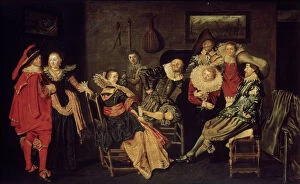 Dirck Collection: The Merry Company, 17th century. Artist: Dirck Hals