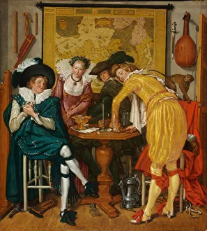 Amorous Gallery: Merry company. Artist: Buytewech, Willem Pietersz. (1591 / 92-1624)