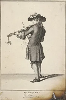 Marcellus Laroon Prints: The merry Fidler, Cries of London, (c1688?). Artist: John Savage