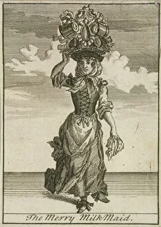 Corset Gallery: The Merry MilkMaid, Cries of London, (c1688?)
