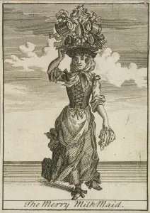 Corset Gallery: The Merry MilkMaid, Cries of London, (c1688?)