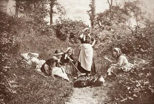 Aprons Prints: A Merry Tale, Printed 1889-1891. Creator: Henry Peach Robinson