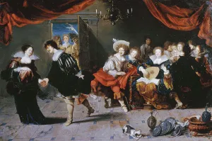 Carnival Prints: Merrymakers in an Inn, 1630-1639. Creator: Simon de Vos