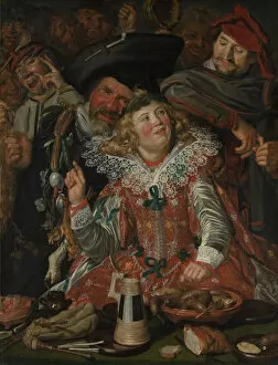Sausage Gallery: Merrymakers at Shrovetide, ca. 1616-17. Creator: Frans Hals