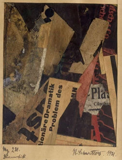 Abstract Art Gallery: Merz 221, 1921. Creator: Schwitters, Kurt (1887-1948)