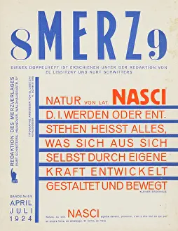 Dada Prints: Merz 8-9. Nasci. 1924. Creator: Schwitters, Kurt (1887-1948)