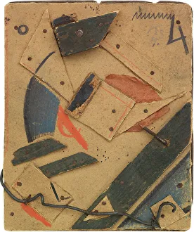 Mixed Media Prints: Merz design, 1919. Creator: Schwitters, Kurt (1887-1948)