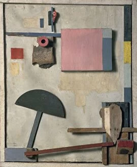 Abstract Art Gallery: Merzbild Kijkduin, 1923. Artist: Schwitters, Kurt (1887-1948)