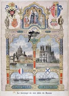 Message from our Russian friends, 1896. Artist: F Meaulle